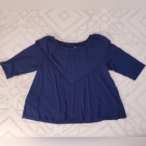 Catherines Sz. 1X 3/4 Sleeve Blouse